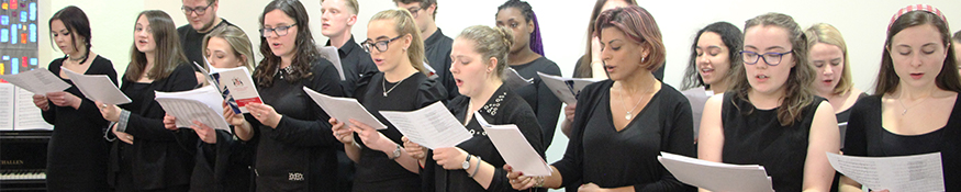 Choir singing in the Chaplaincy